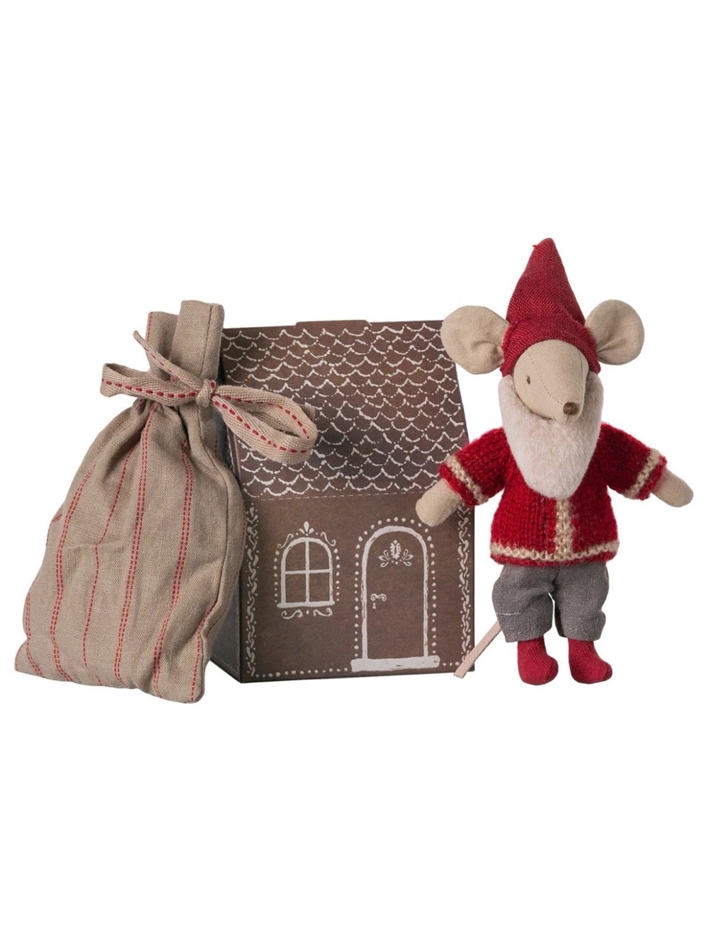 Maileg Big Brother Santa Mouse in Gingerbread House 2023